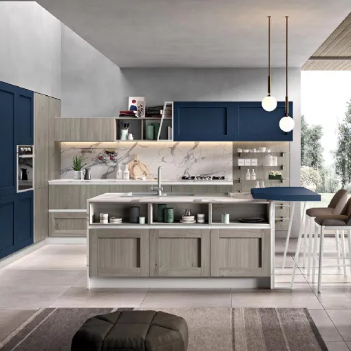 Cucina Moderna con isola Daytona 02 di Spar