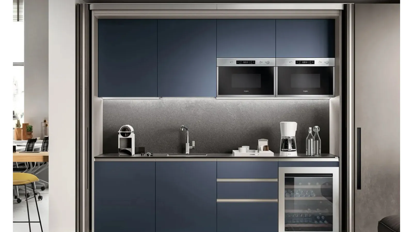 Cucina Boxi Blu Moon di Scavolini