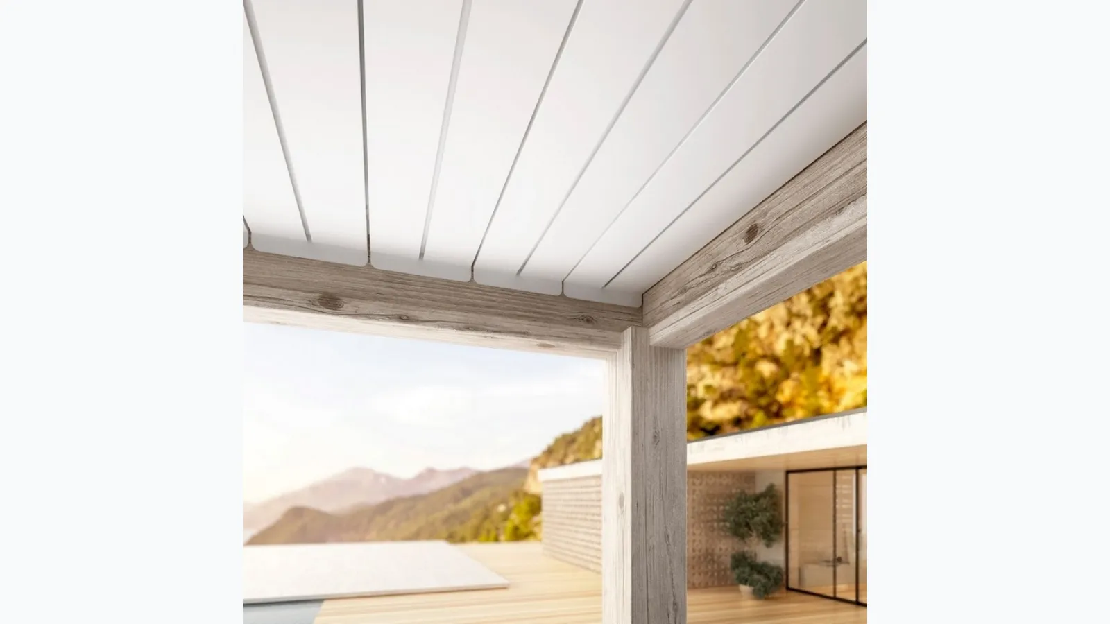 Pergola Ocean Rustic Bianco di Bizzotto